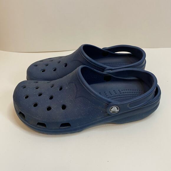 Crocs Women's Mule Clogs Slip On Shoes Navy Blue Size 10-11 - Picture 3 of 6
